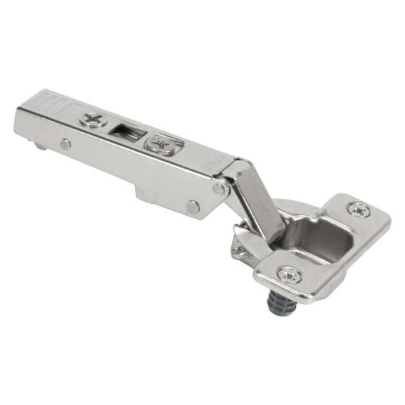 Blum 2-Pack 120 Degree Straight Arm Clip Top Overlay Press-In Self Closing Self Close Cabinet Hinge