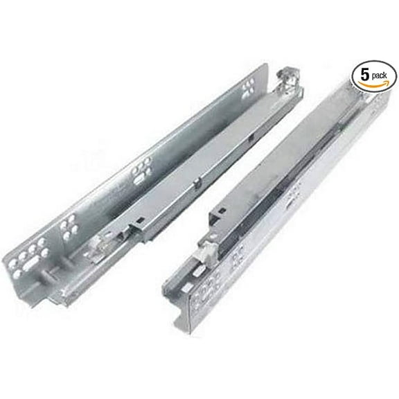 Blum 563H5330Bx5 Tandem Plus Blumotion 21" Drawer Runner Pair for Face Frame, Si