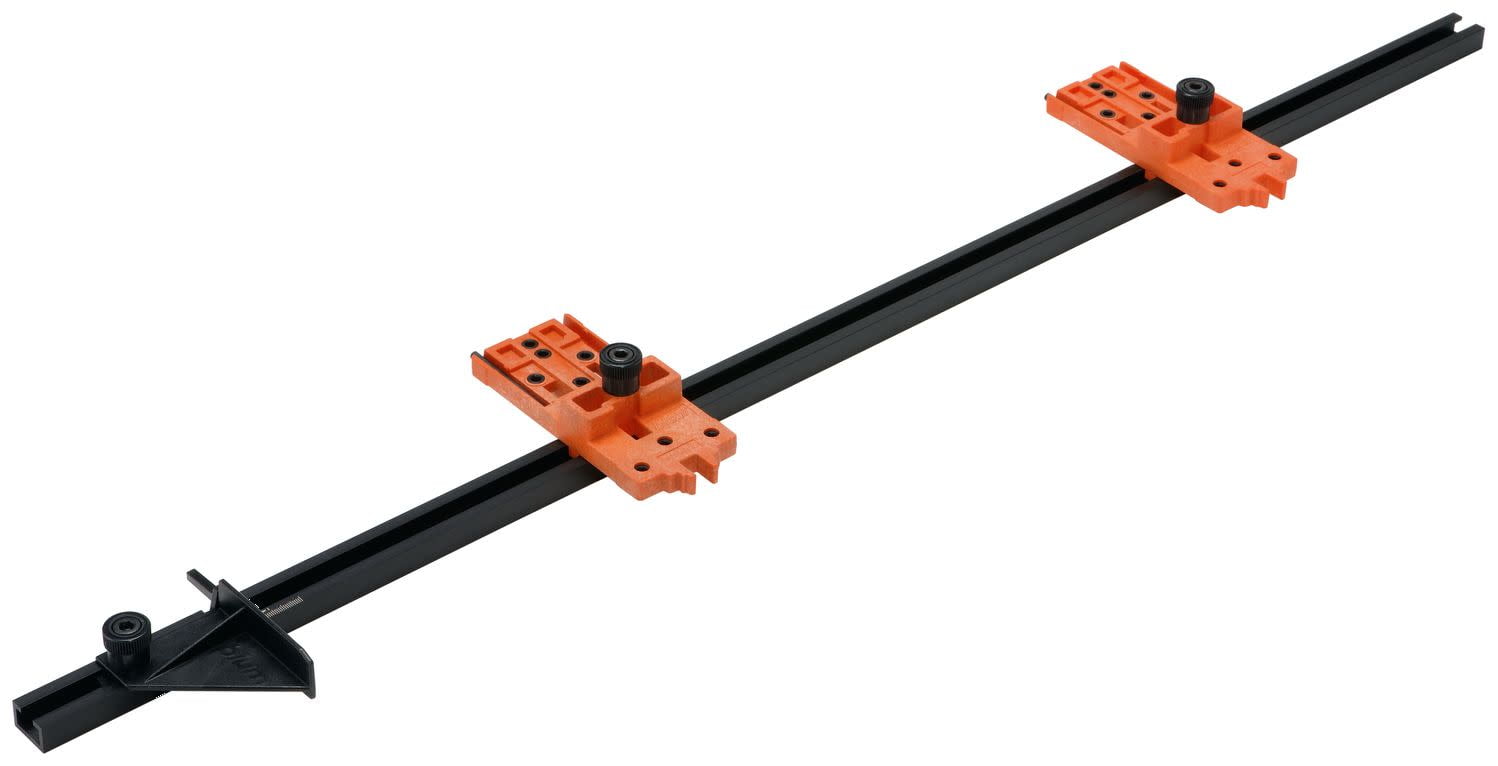 Orange and Black Adjustable Hinge Mounting Template