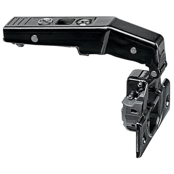 Blum  95 deg Inset Blind Corner Screw-on Clip Top Blumotion Hinge - Black Onyx