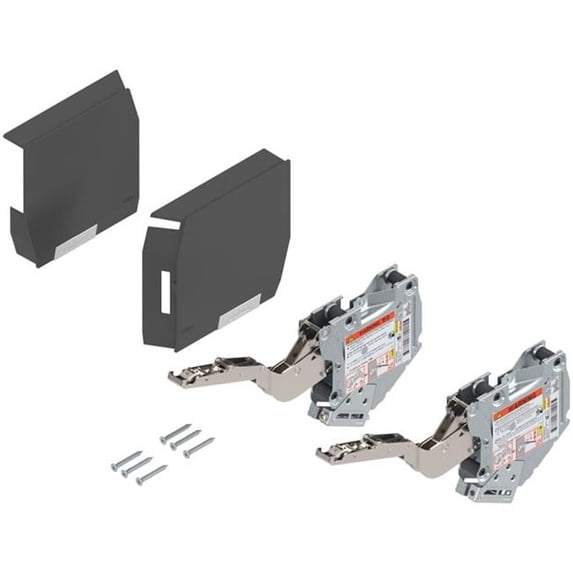 Blum B20K2E00TN6 DG Aventos HK-S TIP-ON Lift Mech 86-177 Lid Stay - Dark Gray