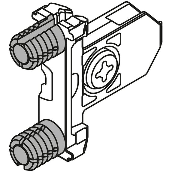 Blum Bzsf39a2 Zinc Front Fixing Bracket