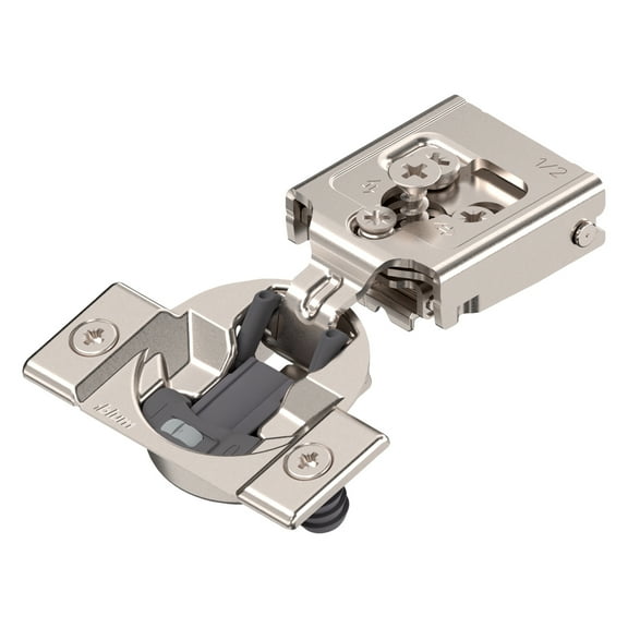Blum COMPACT CLIP hinge 1/2" O/L Dowel No Tab Soft Close 30C258BSE8