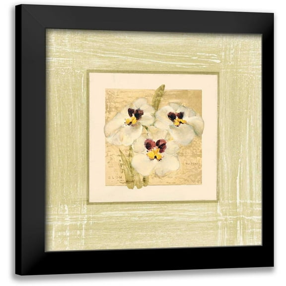 Blum, Cheri 12x12 Black Modern Framed Museum Art Print Titled - Exotic Floral I
