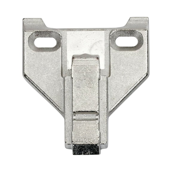 Blum Clip Face Frame Mounting Plate, Center Mount, 3mm Nickel Plated Finish