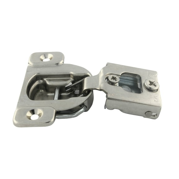 Blum Compact 38N Series 1/2-inch 105-degree Overlay Wraparound Screw-on Self-closing Cabinet Hinge (Case of 50)