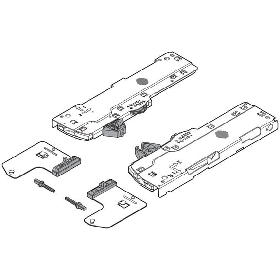 Blum T60l7570 Tip-On Blumotion Unit And Trigger For L5 Legrabox Cabinet Profiles