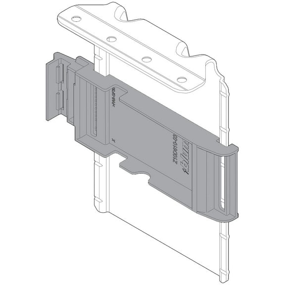 Blum Z10d6252 Servo-Drive Top Bracket For Drive Unit For Face Frame Cabinets - Grey