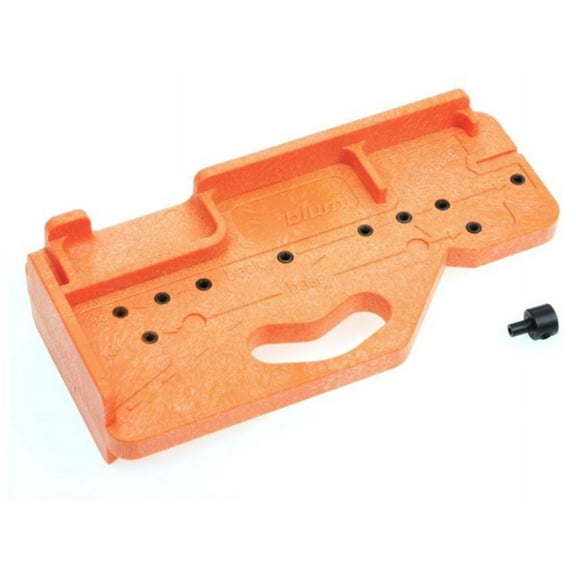 Blum Zml.7000 Legrabox Base And Back Pre-Drilling Template - Orange