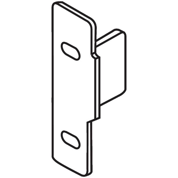 Blum Zsf.1510.05 Metabox Left Screw-On Drawer Standard Front Fixing Bracket - Nickel