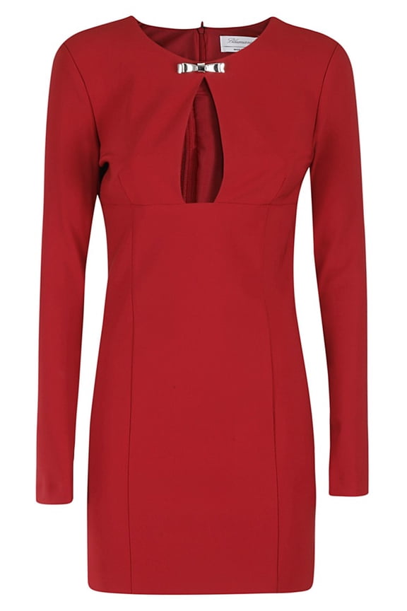 Bijou Bow Brooch Jersey Mini Dress (Women's)