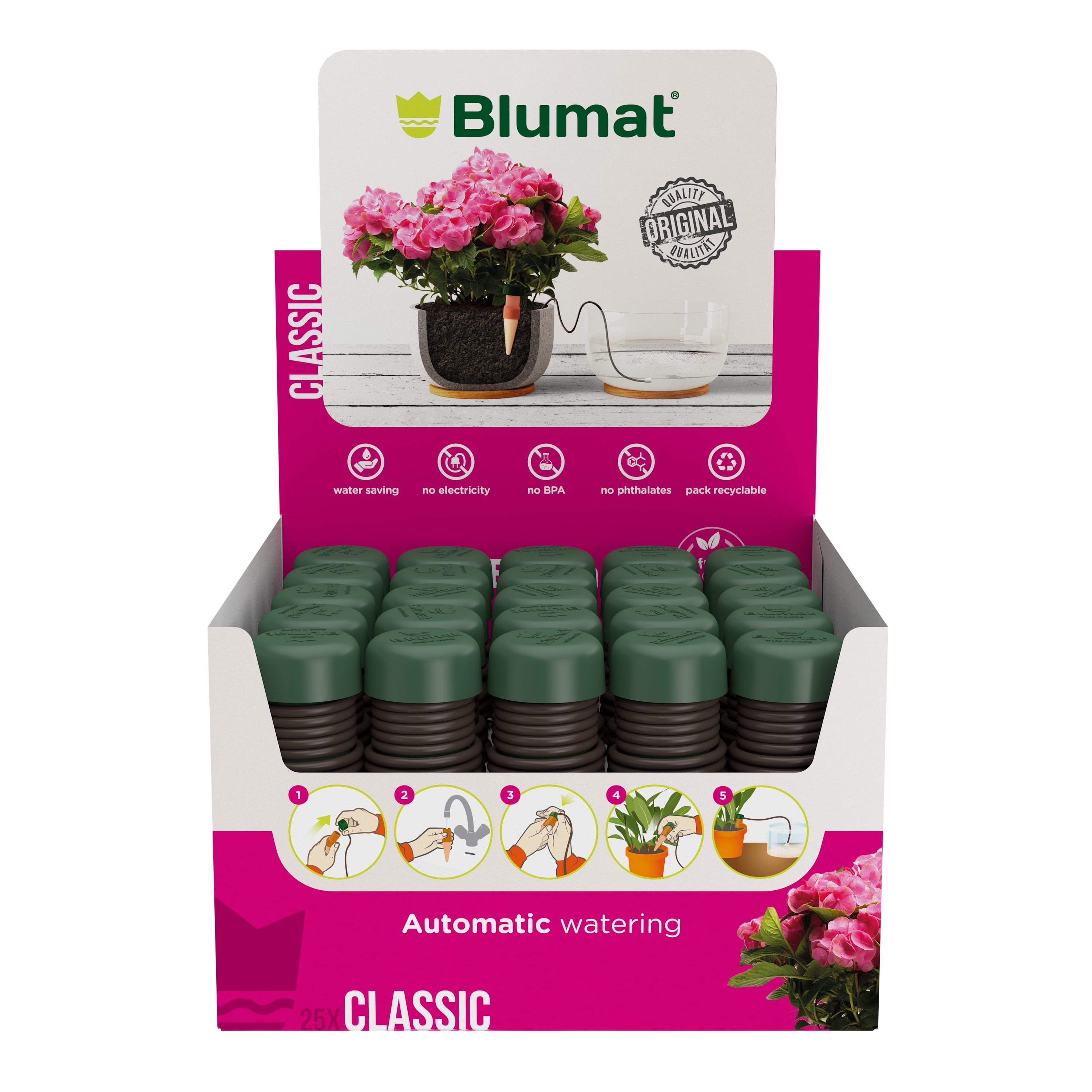 Blumat Classic Plant Watering Stakes for Everyday Home or Vacation