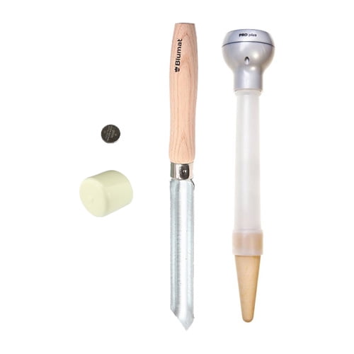 Blumat Digital Moisture Meter with Cap, Battery, and Coring Tool