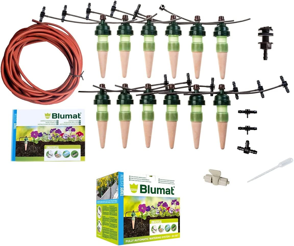Blumat TROPF Medium Deluxe Irrigation Kit (12 Pack), Water Up to 12