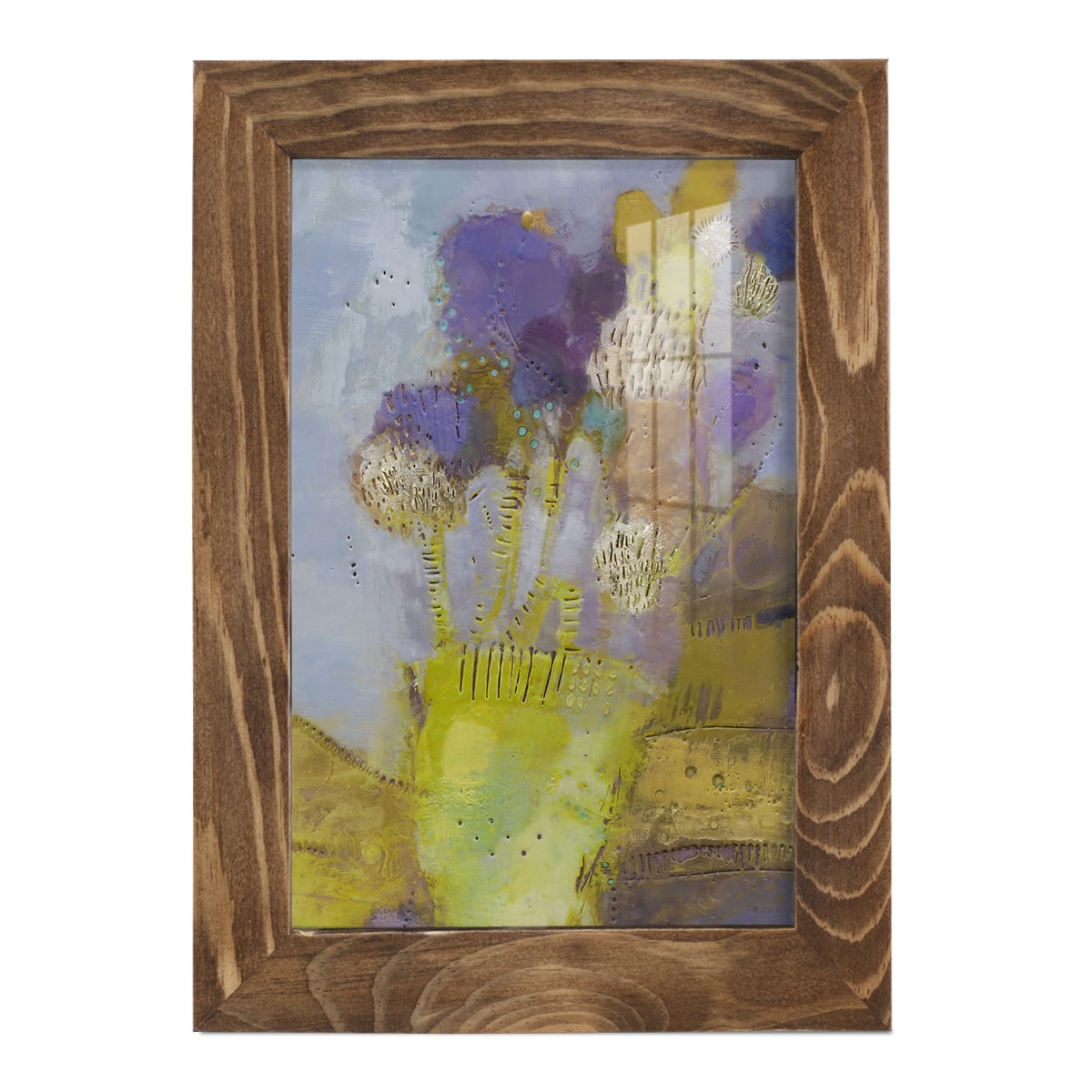 Blumen II -Framed Print w/glass-Walnut