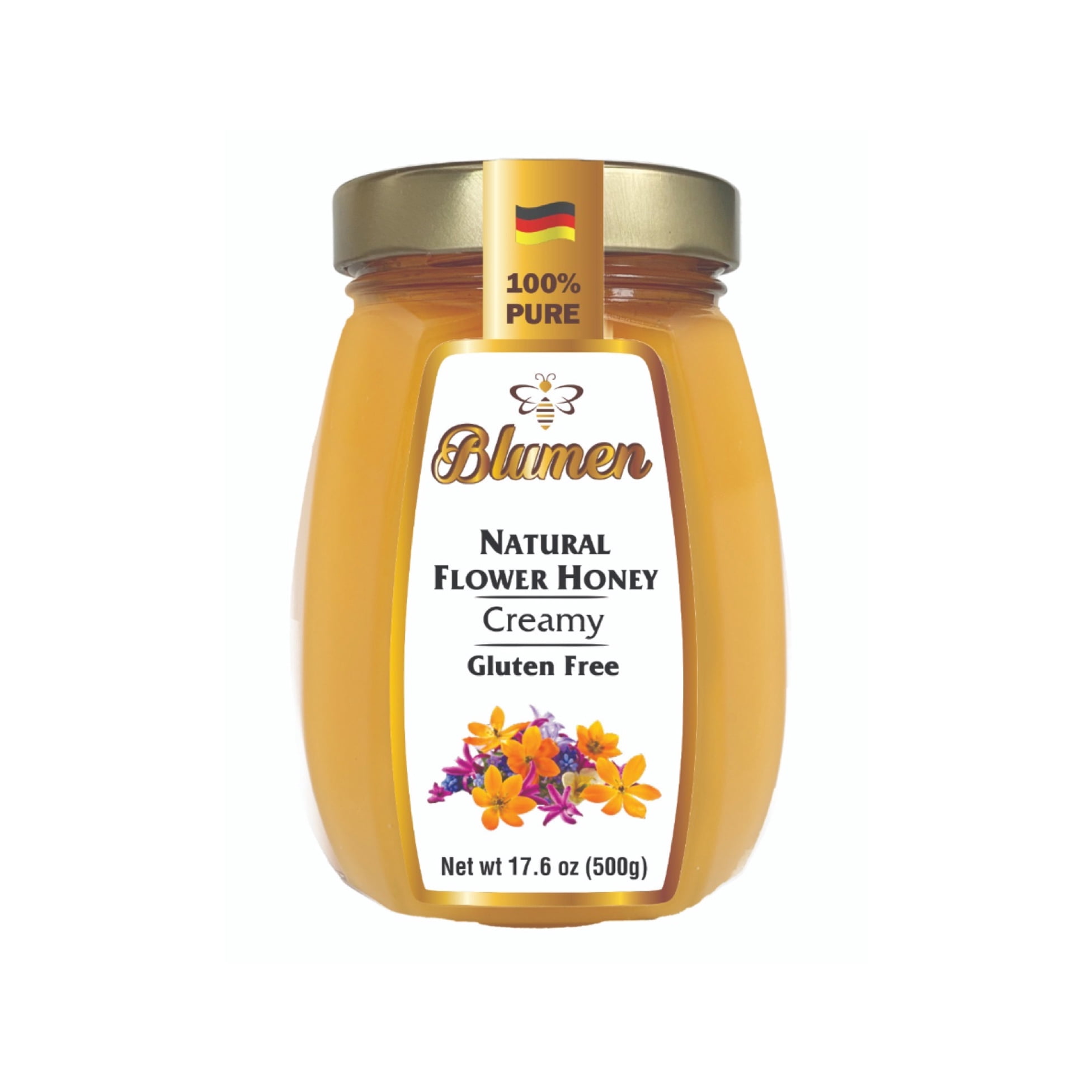 Blumen Natural Creamy Flower Honey (17.6oz) - Walmart.com