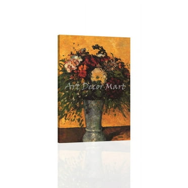 Blumenstraub in Blauer Vase - CANVAS OR FINE PRINT WALL ART