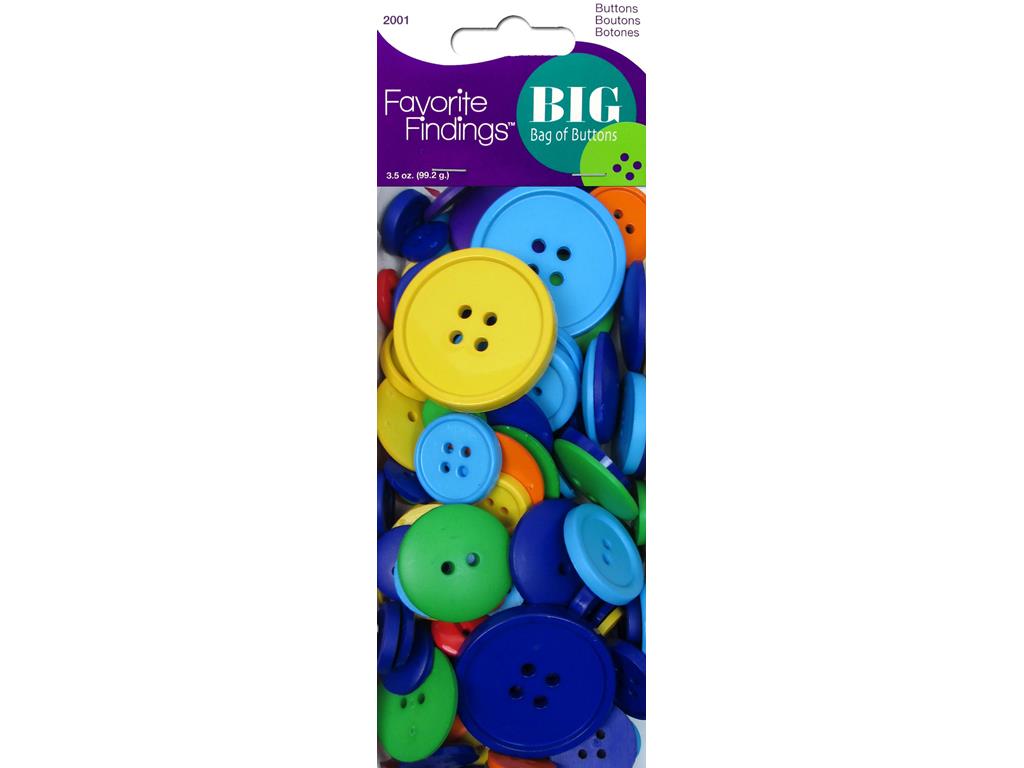 Blumenthal Big Bag of Buttons 3.5oz Rainbow - image 1 of 2