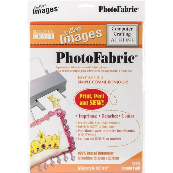 Blumenthal Lansing 10601014 Twill Photo Fabric Sheets - Pack of 5