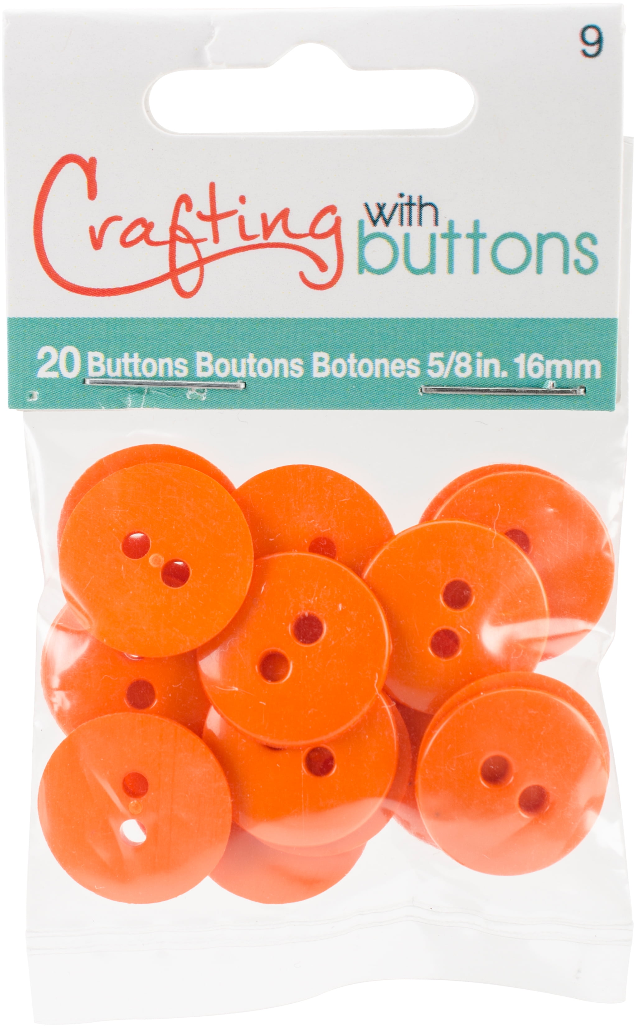 Orange Flower Buttons — CaljavaOnline