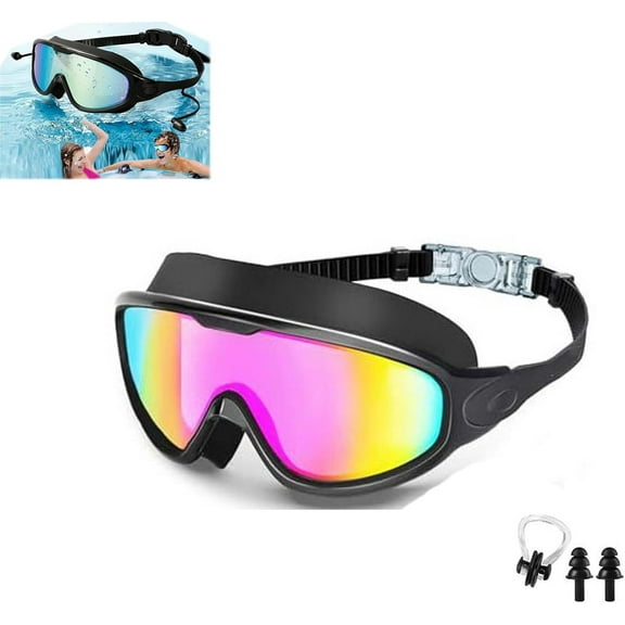 Blumi Baby Swim Goggles with HD Anti-Fog UV Protection & Leak-Resistant, Includes Nose Clip + Ear Plugs for Infants