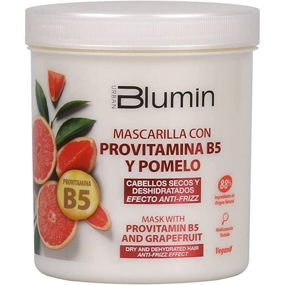 Blumin Anti-Frizz Effect Hair Mask with Grapefruit and Pro-Vitamin B5, for Dry and Dehydrated Hair, 700 ml