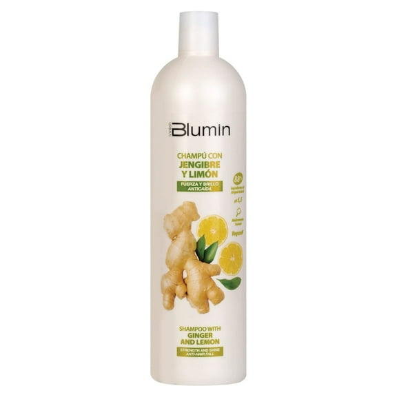Blumin Ginger and Lemon Shampoo for All Hair Types  Adds Strength and Shine, 1000 ml