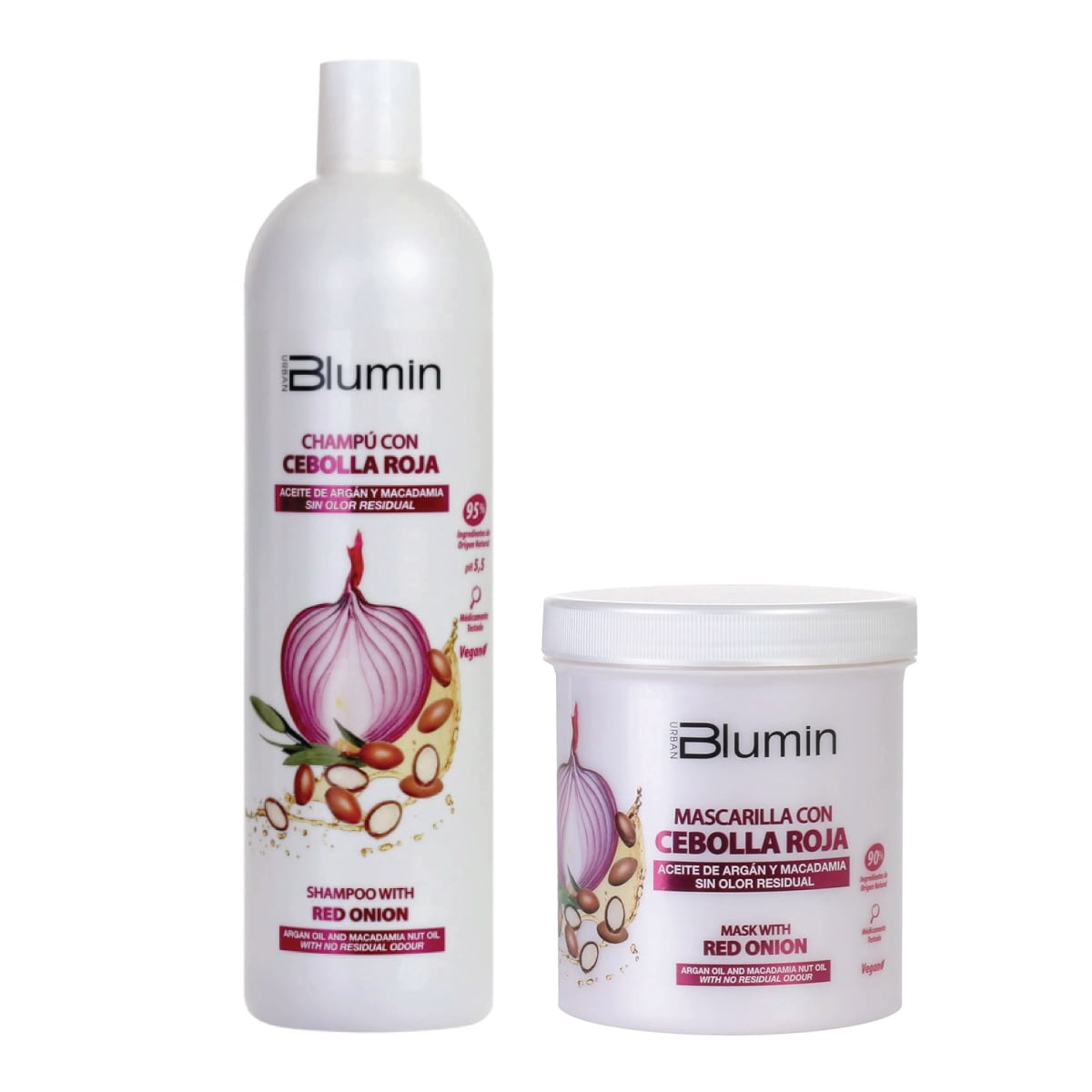 Blumin Red Onion Set - Shampoo 1000ml + Mask 700ml