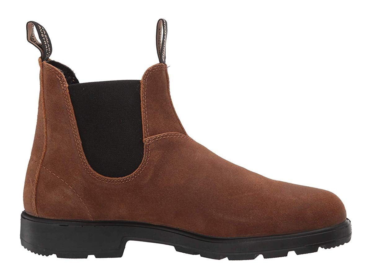 Blundstone Elastic Sided Suede Boot Unisex Shoes Size 12 Color Tobacco