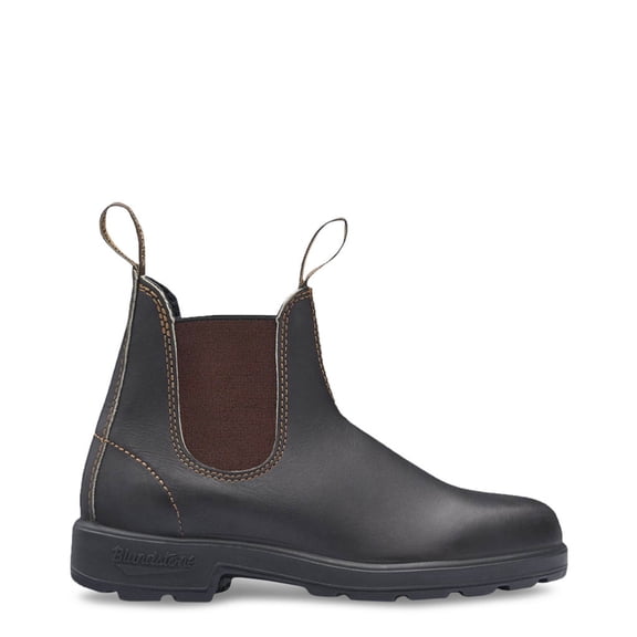 Blundstone Shock Absorbing Chelsea, Medium Closed Toe Stout Brown, 105