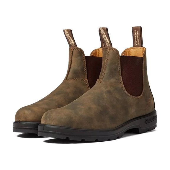 Blundstone Unisex Ankle Boots, Waterproof Chelsea, Rustic Brown, 12 Men's / 14 Women US