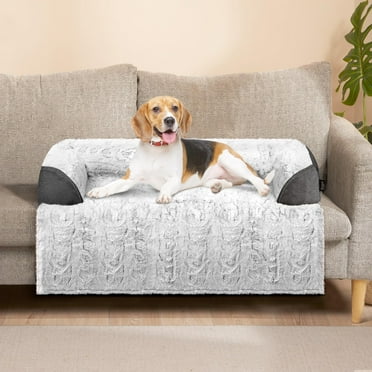 Blunique Dog Couch Bed Waterproof Pet Sofa Protector Detachable Cushion Washable, Gray 35 x 31 inch