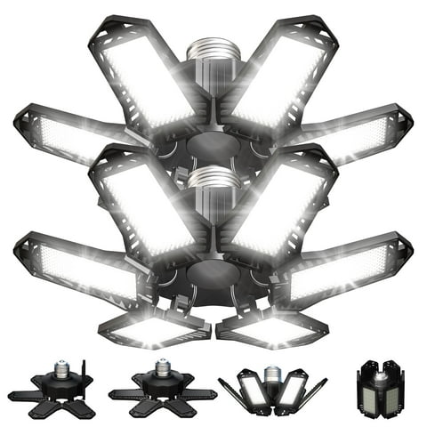 Sentryse LED Garage Lights Bulb 6500K 2200LM, E26/E27 Garage Ceiling Shop Light, 2 Pack