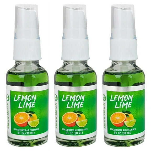 Blunt Black Concentrated Air Freshener Spray 1oz. Size Bottle 3-Pack - Lemon Lime Scent