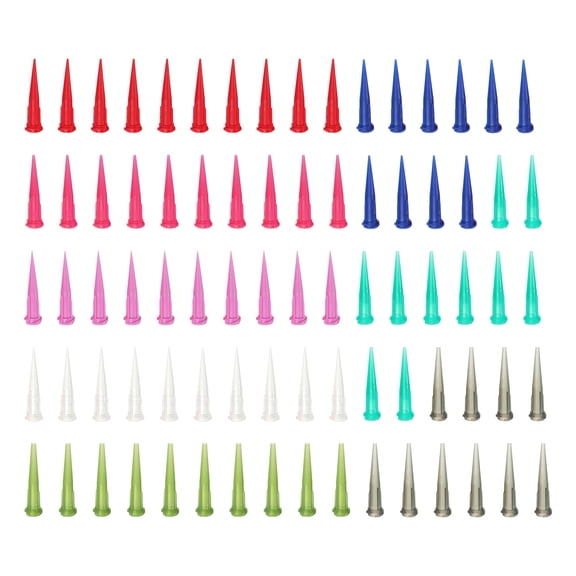 Blunt Tip Tapered Dispensing Needle 8 Mixed Gauge, 160 Pcs Plastic Blunt End Liquid Dispenser