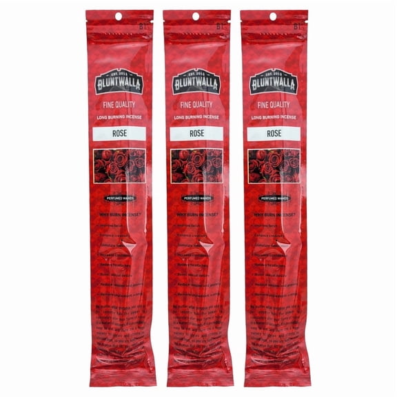 Bluntwalla 11" Fine Quality Long Burning Incense 3-Pack (10-Sticks Per Pack) - Choose Your Scent