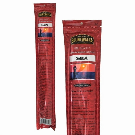 Bluntwalla Fine Quality 19" Jumbo Long Burning Incense Sticks - Sandal Scent