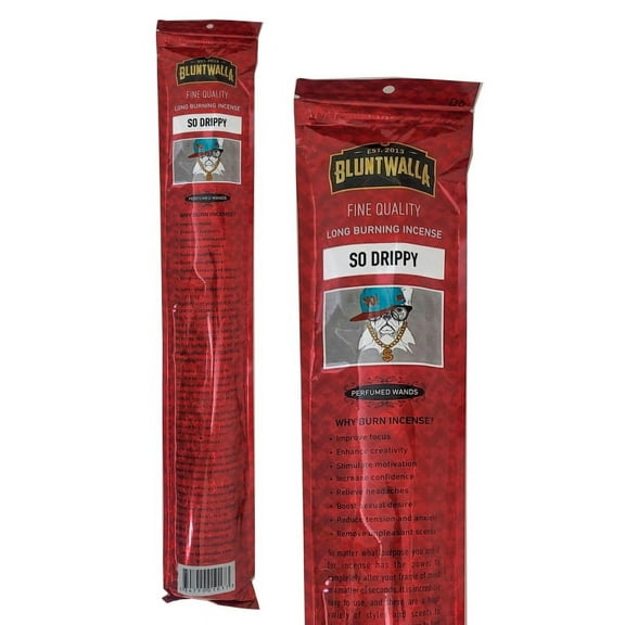 Bluntwalla Fine Quality 19" Jumbo Long Burning Incense Sticks - So Drippy Scent