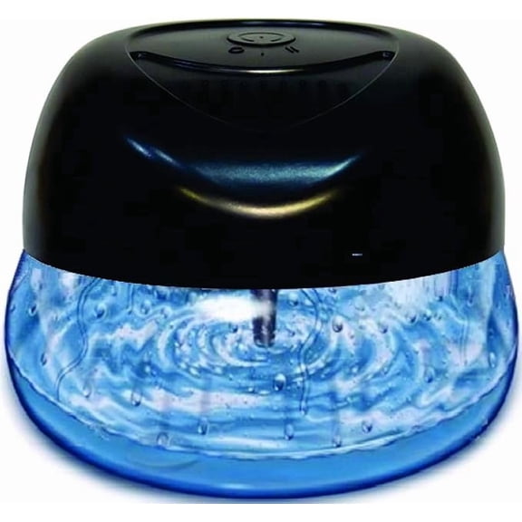 Bluonics Fresh Aire Water Air Washer, Water-Based Air Revitalizer & Air Freshener with 7 Color Changing LED Night Light, White Noise Function, Black