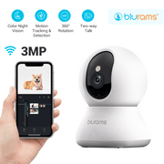 Blurams Home Security 2K Indoor 2-Way Audio, Motion Tracking, Color/IR Night Vision Camera, White