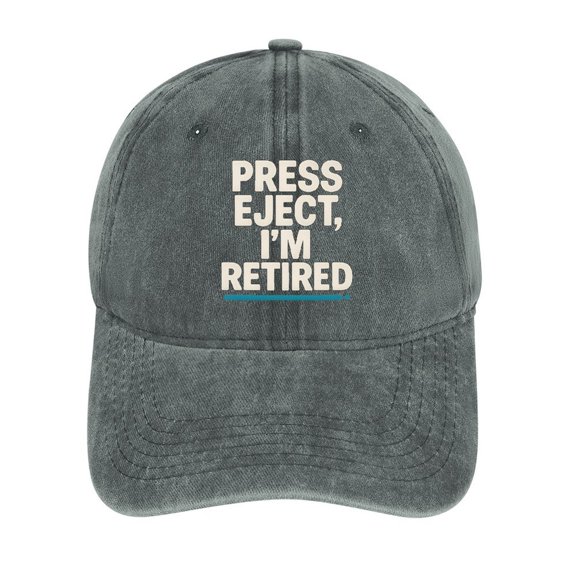 Bluray Retirement Gray Baseball Cap for Men Women, Adjustable Snapback Hats Cotton Hat