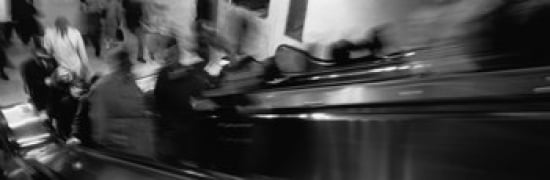 Blurred Motion People Grand Central Station NYC New York City New York State USA Canvas Art - Panoramic Images (36 x 12)
