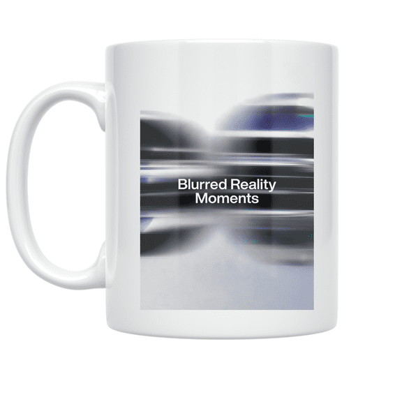 Blurred Reality Moments Design - Abstract Art Enthusiast - 11 oz Ceramic Coffee Mug