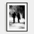 thumbnail image 1 of Blurred Sentinels - Athens Greece Photography Silhouette Abstract Black and White Forest Nature Black Framed Wall Art Print 6 x 8 inches, 1 of 9