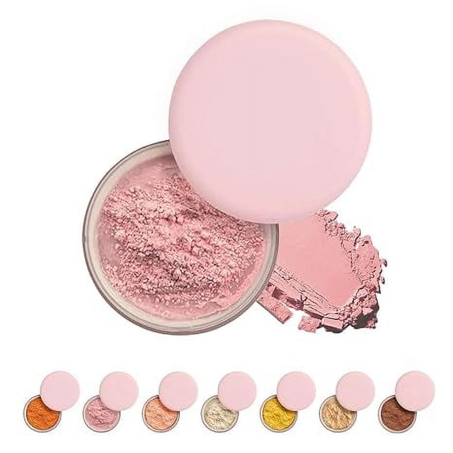 Blurring Setting Powder, 2024 Upgrade Pink Setting Powder Makeup