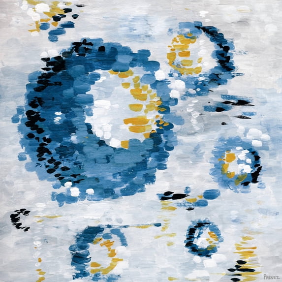 "Blurry Circles" Painting Print on Wrapped Canvas