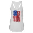 thumbnail image 1 of Blurry Painted American Flag Women Racerback Tank, Female x-Small, 1 of 2
