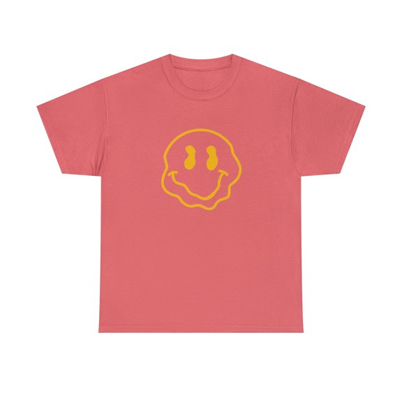 Blurry smiley face graphic t shirt Unisex Heavy Cotton Tee