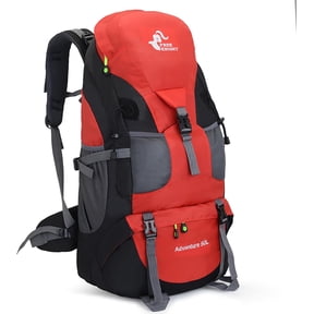 Blusea 50L Hiking Backpack, Water Resistant Lightweight Outdoor Sport Daypack Travel Bag for Camping Climbing Skiing Cycling