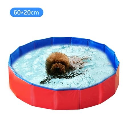 Blusea Foldable  Bath Pool Collapsible Dog Pool  Bathing Tub Pool for Dogs Cats